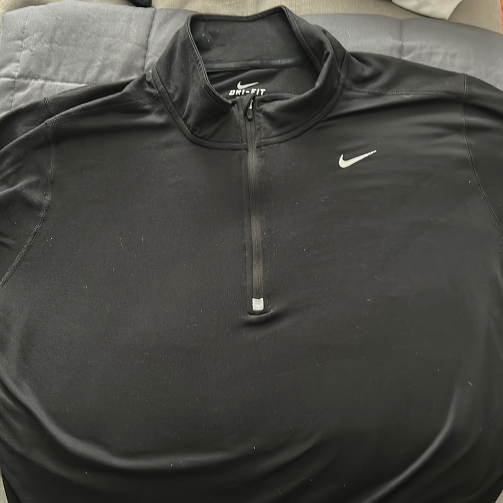 Black Nike Half Zip Dri-Fit Sweater Men’s Large